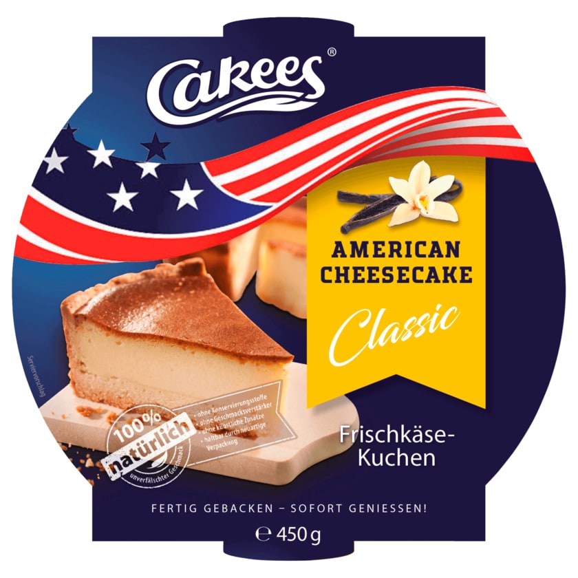 Cakees American Cheesecake Classic 450g